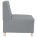 Scaun canapea gri deschis 55 cm fabric 3 pcs Gri deschis - WALTI WALTI