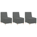 Scaun canapea gri deschis 55 cm fabric 3 pcs Gri închis - WALTI WALTI