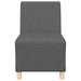Scaun canapea gri deschis 55 cm fabric 3 pcs Gri închis - WALTI WALTI