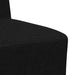 Scaun canapea gri deschis 55 cm fabric 3 pcs Negru - WALTI WALTI