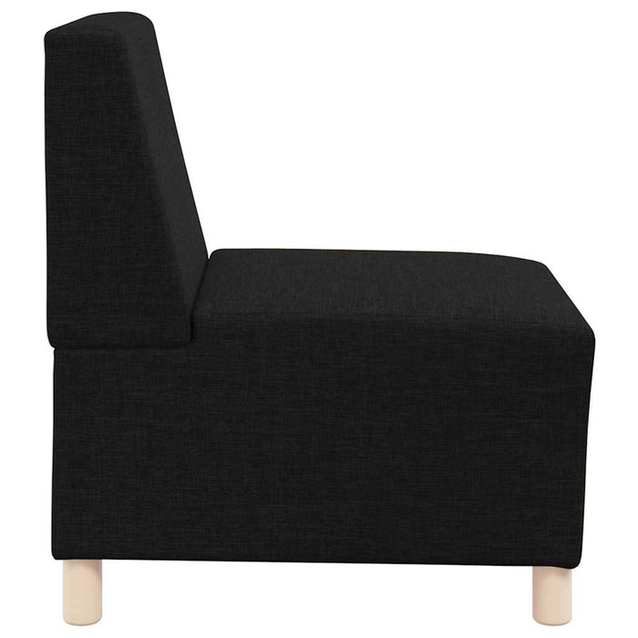 Scaun canapea gri deschis 55 cm fabric 3 pcs Negru - WALTI WALTI