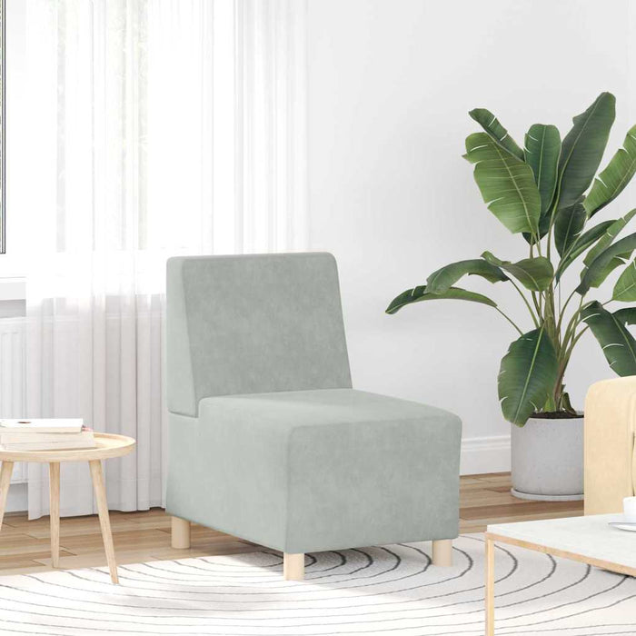 Unitate Sofa Modulară Fără Brațe 3 pcs Gri deschis - WALTI WALTI