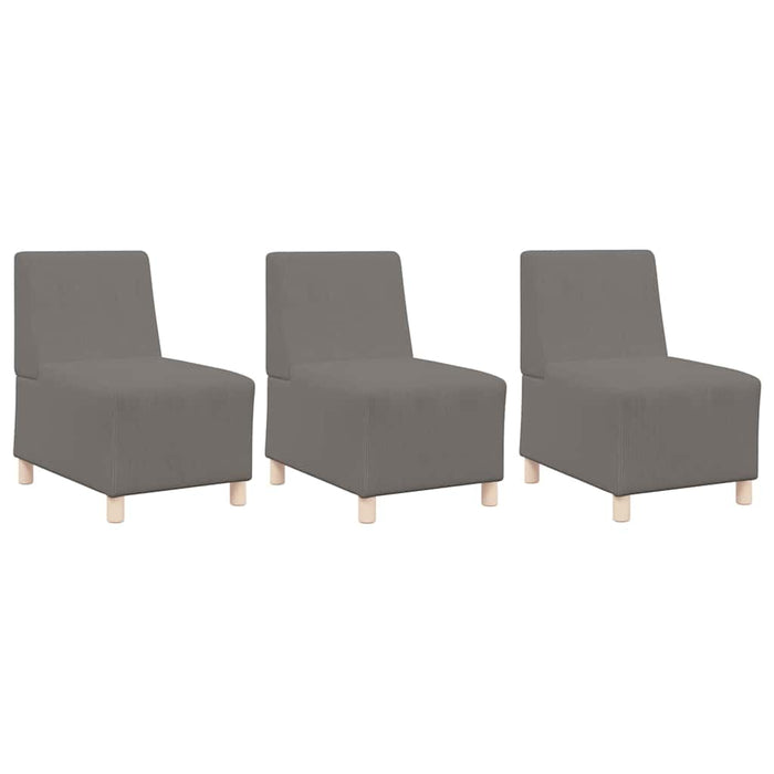 Sofa Chiar 3 pcs Gri deschis 55 x 74 x 82 cm - WALTI WALTI