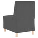 Sofa Chiar 3 pcs Gri închis 55 x 74 x 82 cm Țesătură de catifea - WALTI WALTI