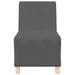 Sofa Chiar 3 pcs Gri închis 55 x 74 x 82 cm Țesătură de catifea - WALTI WALTI