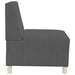 Sofa Chiar 3 pcs Gri închis 55 x 74 x 82 cm Țesătură de catifea - WALTI WALTI