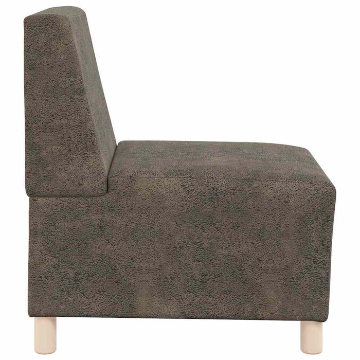 Unitate Sofa Modulară Fără Brațe 3 pcs Gri închis - WALTI WALTI