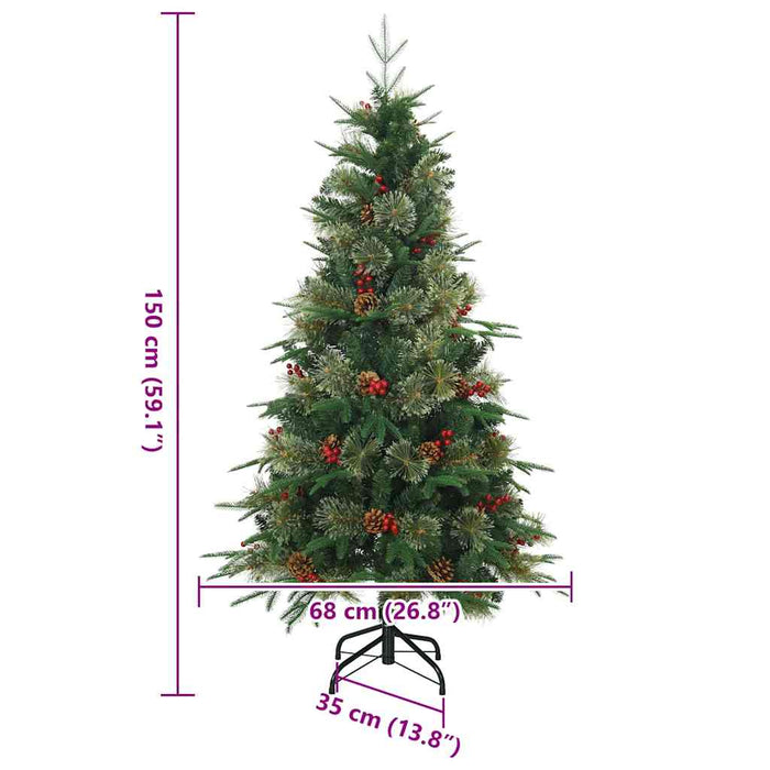 Brad de Crăciun artificial cu ramuri articulare Verde 150 cm - WALTI WALTI
