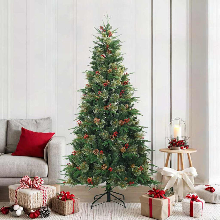 Brad de Crăciun artificial cu ramuri articulare Verde 210 cm - WALTI WALTI