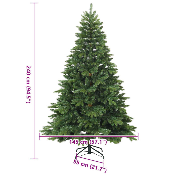 Brad de Crăciun artificial cu ramuri articulare Verde 240 cm WALTI