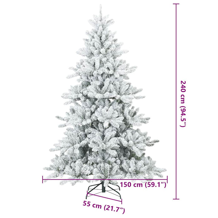 Alb 240 cm PVC, oțel WALTI