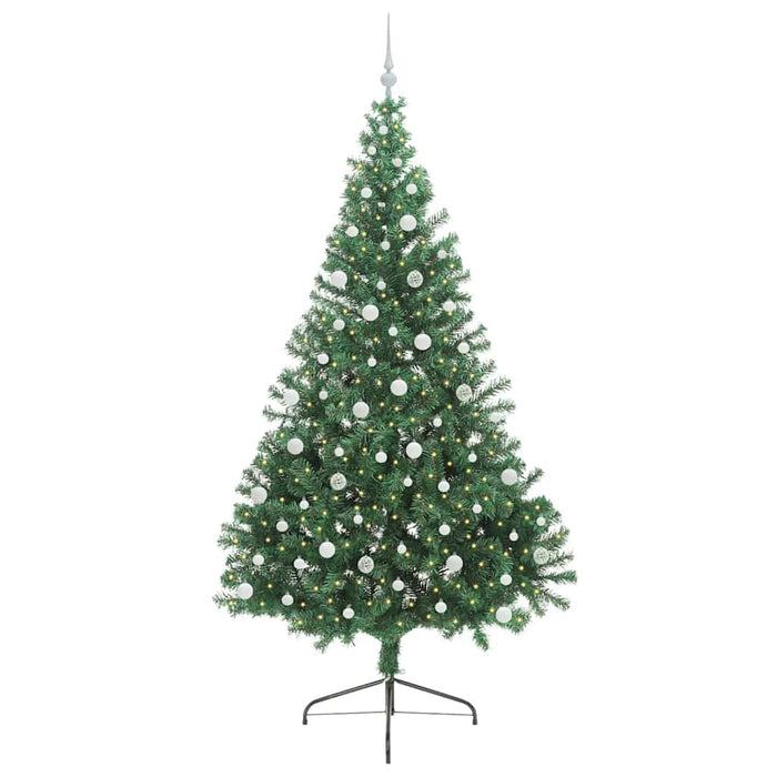 Pom de Crăciun artificial pre-iluminat Verde 240 cm PVC - WALTI WALTI