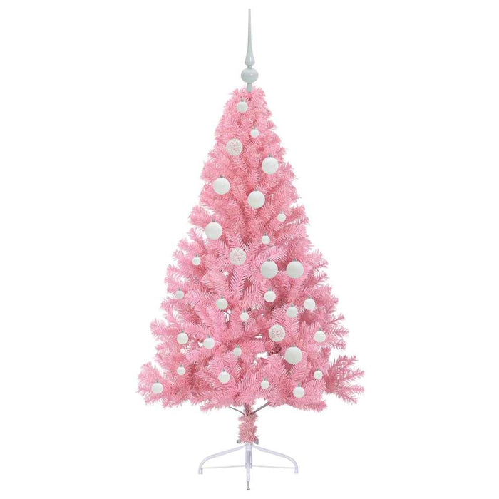 Pom de Crăciun artificial pre-iluminat Roz 120 cm PVC - WALTI WALTI