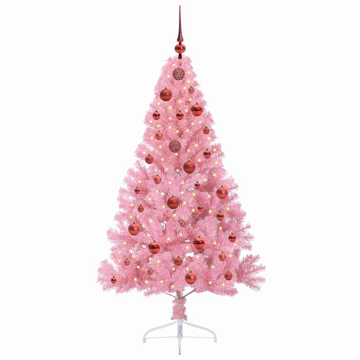 Pom de Crăciun artificial pre-iluminat Roz 150 cm PVC - WALTI WALTI