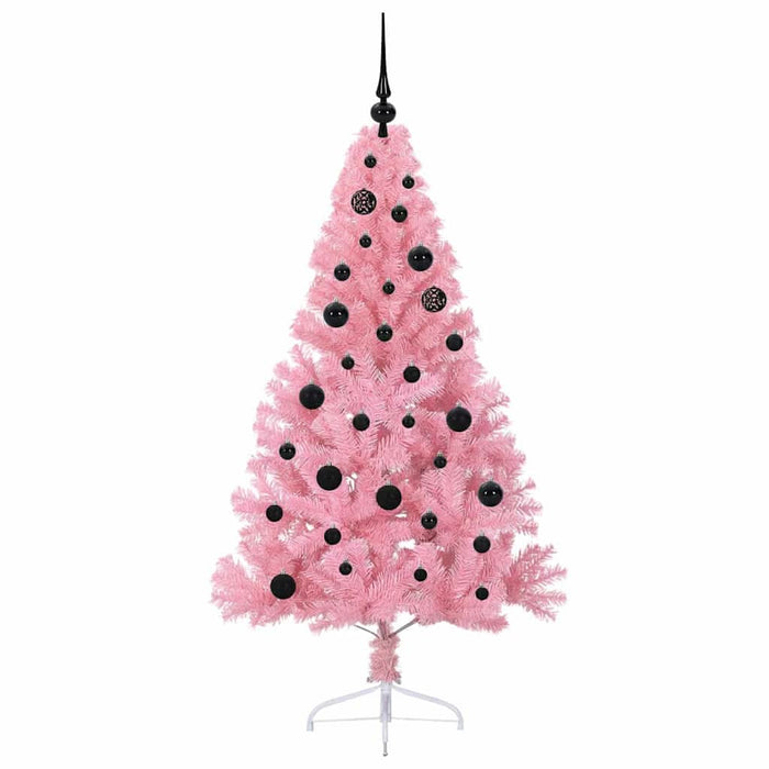 Pom de Crăciun artificial pre-iluminat Roz 150 cm PVC - WALTI WALTI