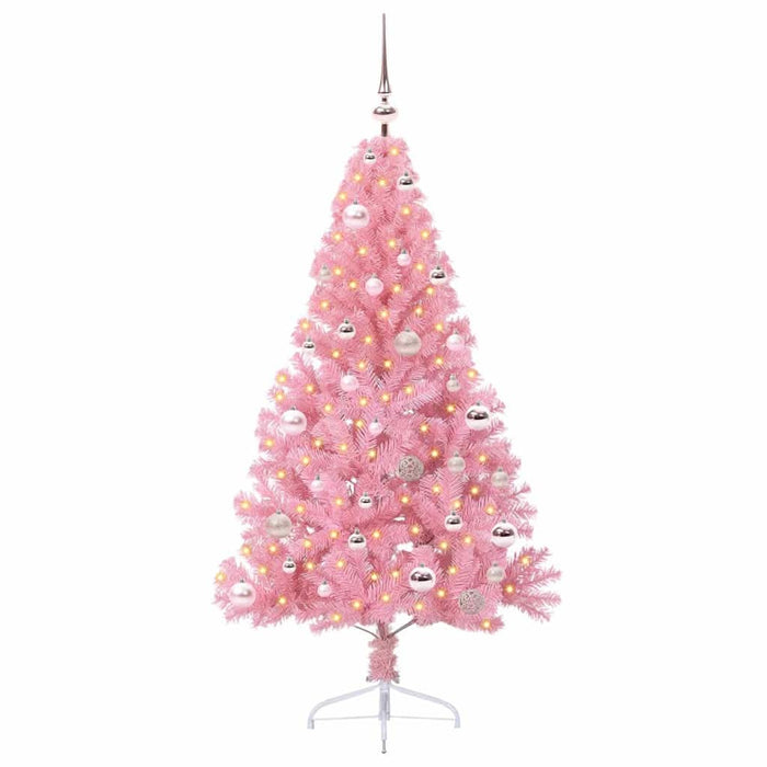 Pom de Crăciun artificial pre-iluminat Roz 150 cm PVC - WALTI WALTI
