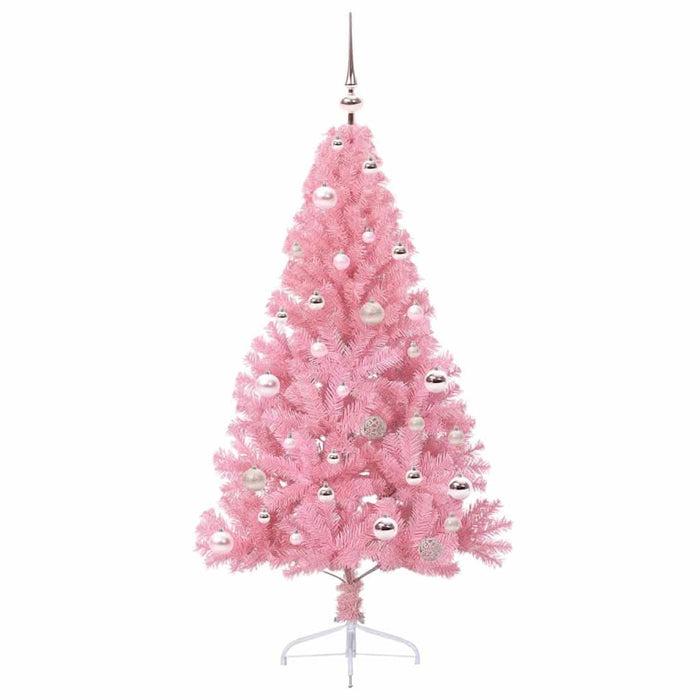 Pom de Crăciun artificial pre-iluminat Roz 150 cm PVC - WALTI WALTI