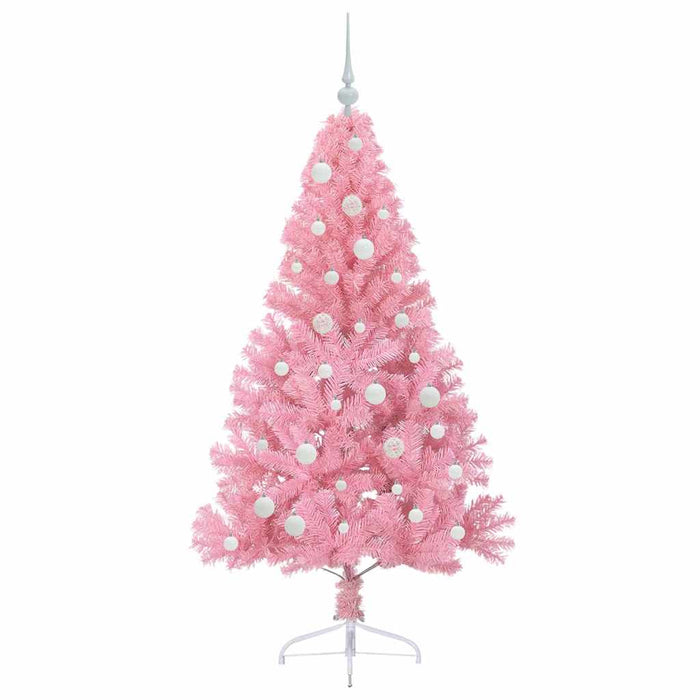 Pom de Crăciun artificial pre-iluminat Roz 150 cm PVC - WALTI WALTI