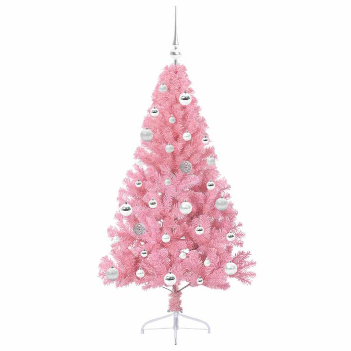 Pom de Crăciun artificial pre-iluminat Roz 150 cm PVC - WALTI WALTI
