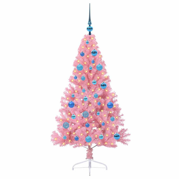 Pom de Crăciun artificial pre-iluminat Roz 150 cm PVC - WALTI WALTI