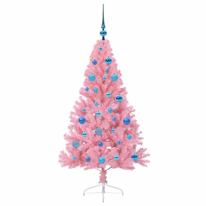 Pom de Crăciun artificial pre-iluminat Roz 150 cm PVC - WALTI WALTI