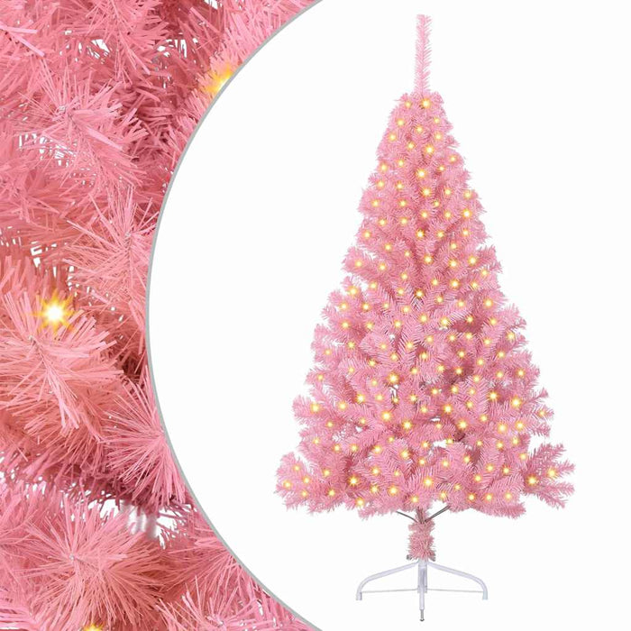 Pom de Crăciun artificial pre-iluminat Roz 180 cm PVC - WALTI WALTI