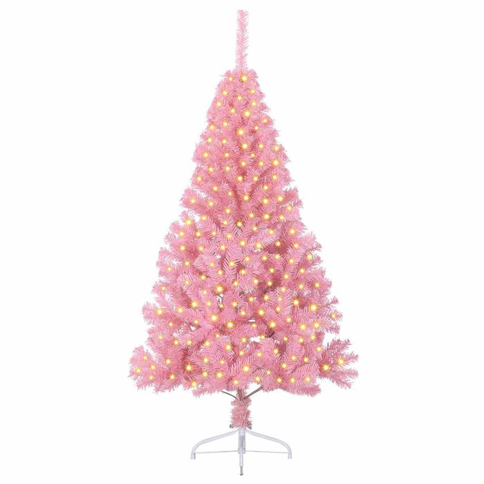 Pom de Crăciun artificial pre-iluminat Roz 180 cm PVC - WALTI WALTI