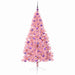 Pom de Crăciun artificial pre-iluminat Roz 180 cm PVC - WALTI WALTI