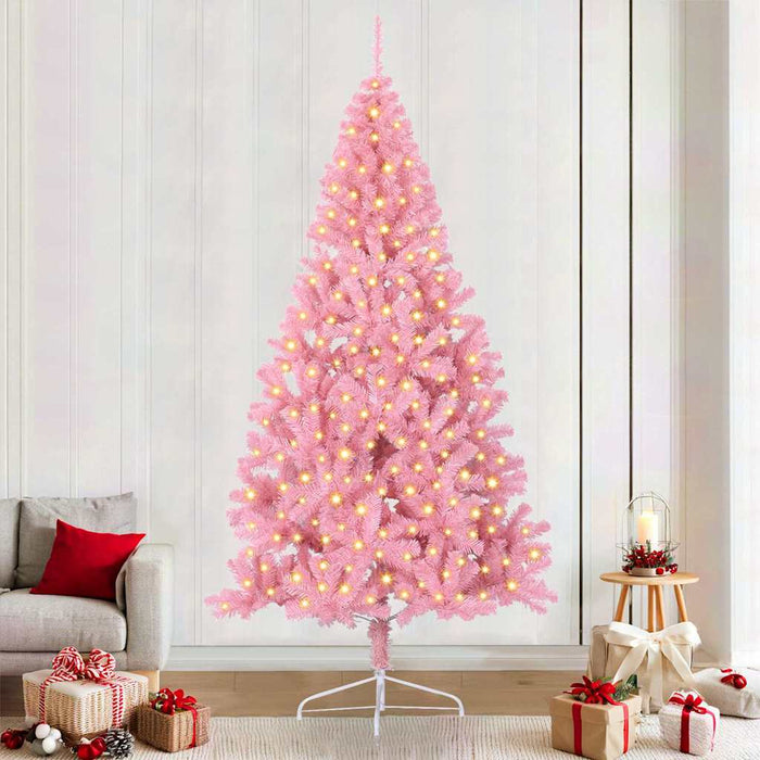 Brad de Crăciun cu lumini decorative cu coarde Roz 240 cm - WALTI WALTI