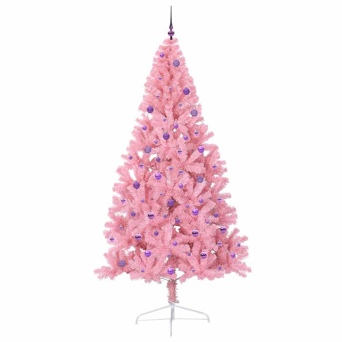 Pom de Crăciun artificial pre-iluminat Roz 240 cm PVC - WALTI WALTI