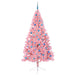Pom de Crăciun artificial pre-iluminat Roz 240 cm PVC - WALTI WALTI