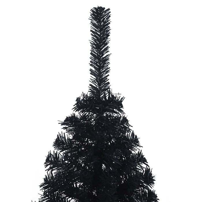Pom de Crăciun artificial pre-iluminat Negru 120 cm PVC - WALTI WALTI