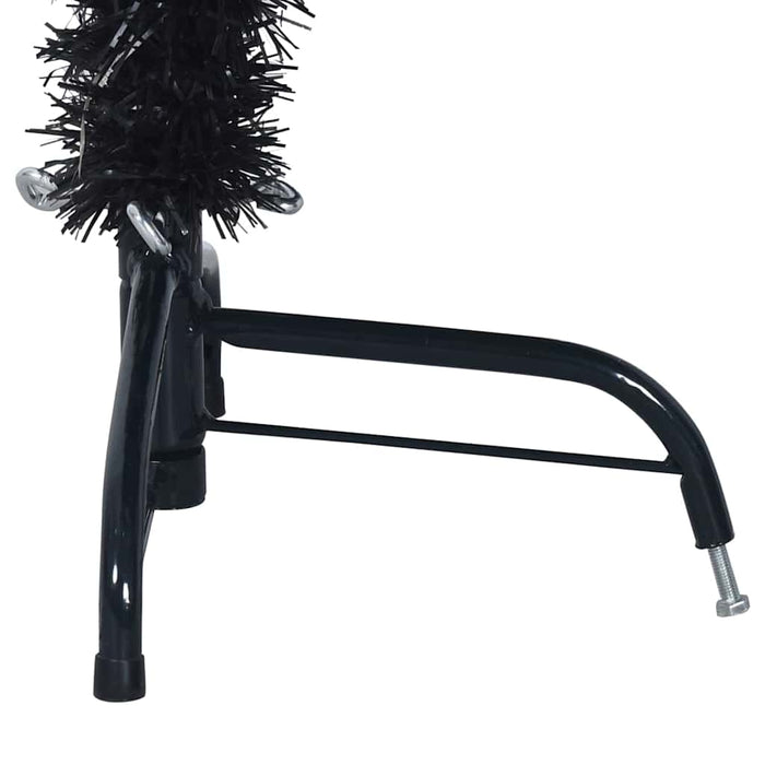 Pom de Crăciun artificial pre-iluminat Negru 120 cm PVC - WALTI WALTI