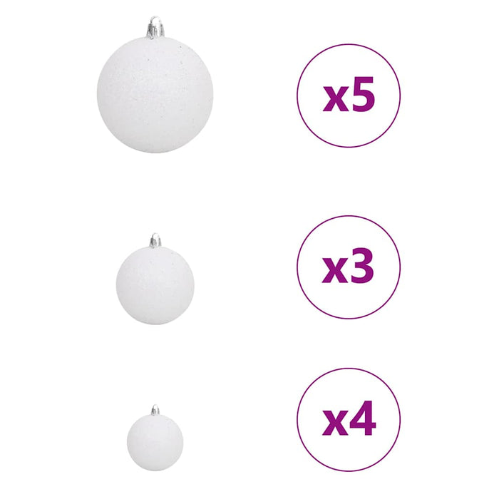 Pom de Crăciun artificial pre-iluminat Negru 120 cm PVC - WALTI WALTI
