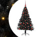Pom de Crăciun artificial pre-iluminat Negru 120 cm PVC - WALTI WALTI