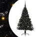 Pom de Crăciun artificial pre-iluminat Negru 120 cm PVC - WALTI WALTI