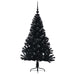 Pom de Crăciun artificial pre-iluminat Negru 120 cm PVC - WALTI WALTI