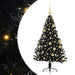 Pom de Crăciun artificial pre-iluminat Negru 120 cm PVC - WALTI WALTI