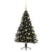 Pom de Crăciun artificial pre-iluminat Negru 120 cm PVC - WALTI WALTI