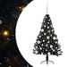 Pom de Crăciun artificial pre-iluminat Negru 120 cm PVC - WALTI WALTI
