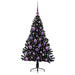 Pom de Crăciun artificial pre-iluminat Negru 120 cm PVC - WALTI WALTI