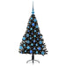 Pom de Crăciun artificial pre-iluminat Negru 120 cm PVC - WALTI WALTI