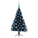 Pom de Crăciun artificial pre-iluminat Negru 120 cm PVC - WALTI WALTI