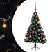 Pom de Crăciun artificial pre-iluminat Negru 120 cm PVC - WALTI WALTI