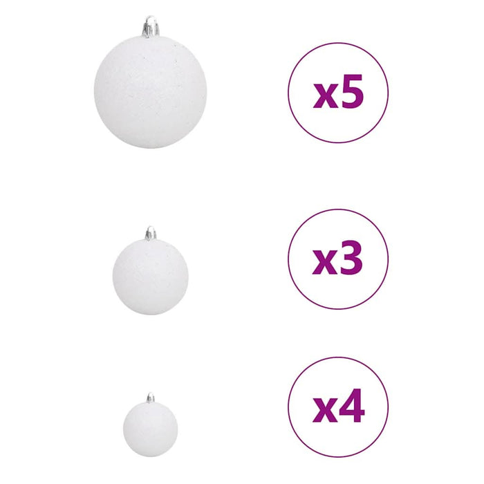 Pom de Crăciun artificial pre-iluminat Negru 150 cm PVC - WALTI WALTI