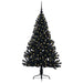 Pom de Crăciun artificial pre-iluminat Negru 150 cm PVC - WALTI WALTI