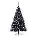 Pom de Crăciun artificial pre-iluminat Negru 180 cm PVC - WALTI WALTI