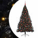 Pom de Crăciun artificial pre-iluminat Negru 180 cm PVC - WALTI WALTI