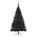 Pom de Crăciun artificial pre-iluminat Negru 180 cm PVC - WALTI WALTI