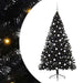 Pom de Crăciun artificial pre-iluminat Negru 180 cm PVC - WALTI WALTI